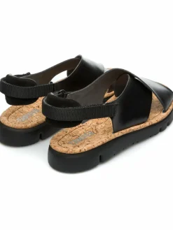 Camper Sandalen & Sandaletten*Damen Riemchensandalen - Oruga schwarz uni