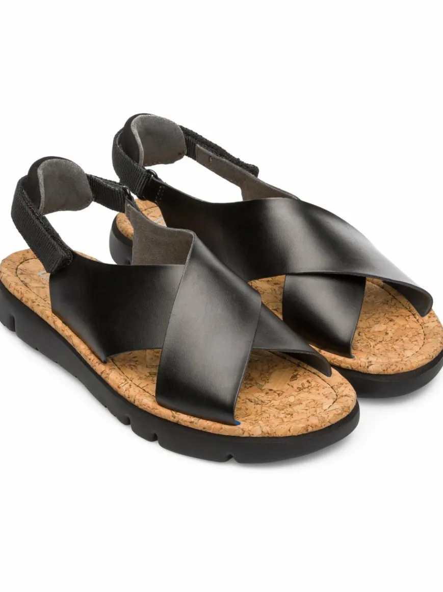 Camper Sandalen & Sandaletten*Damen Riemchensandalen - Oruga schwarz uni