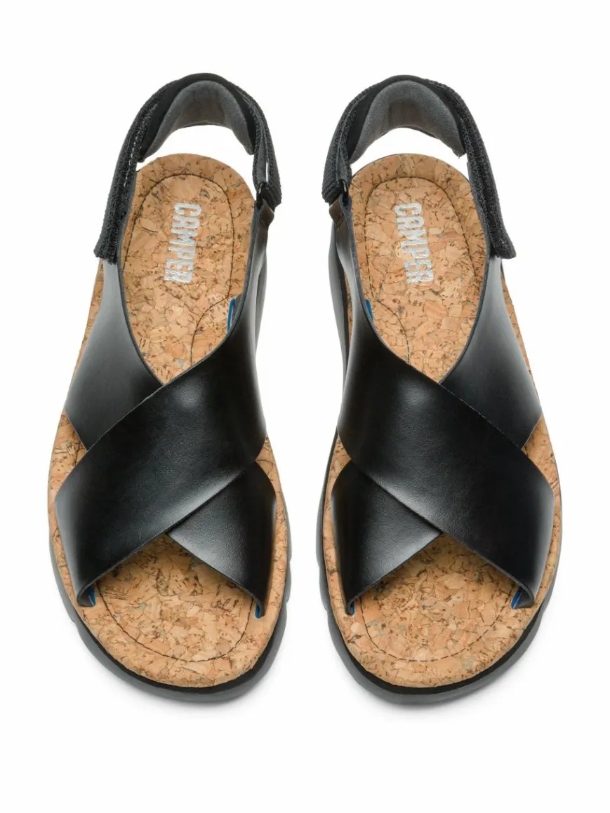 Camper Sandalen & Sandaletten*Damen Riemchensandalen - Oruga schwarz uni