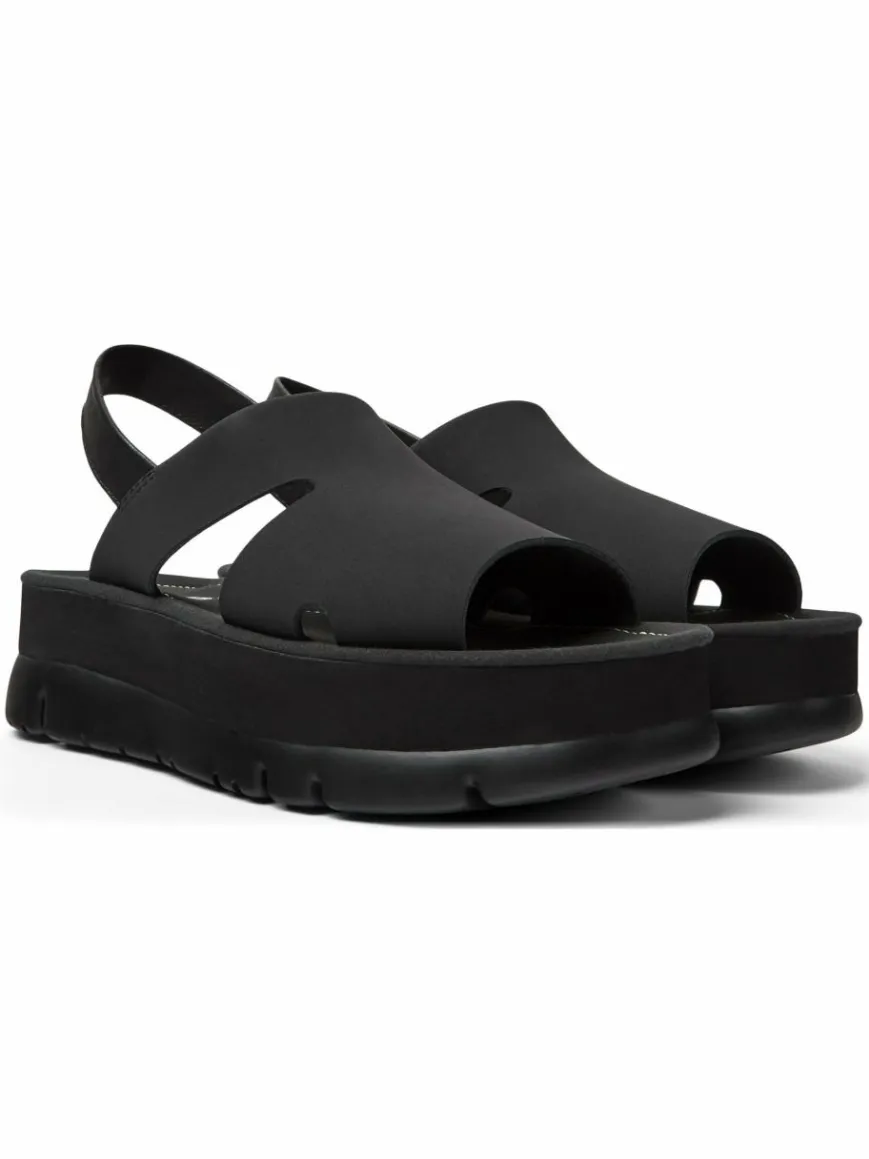 Camper Sandalen & Sandaletten*Damen Riemchensandalen - Oruga Up schwarz uni