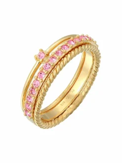 Elli Schmuck*Damen Ring rosa uni