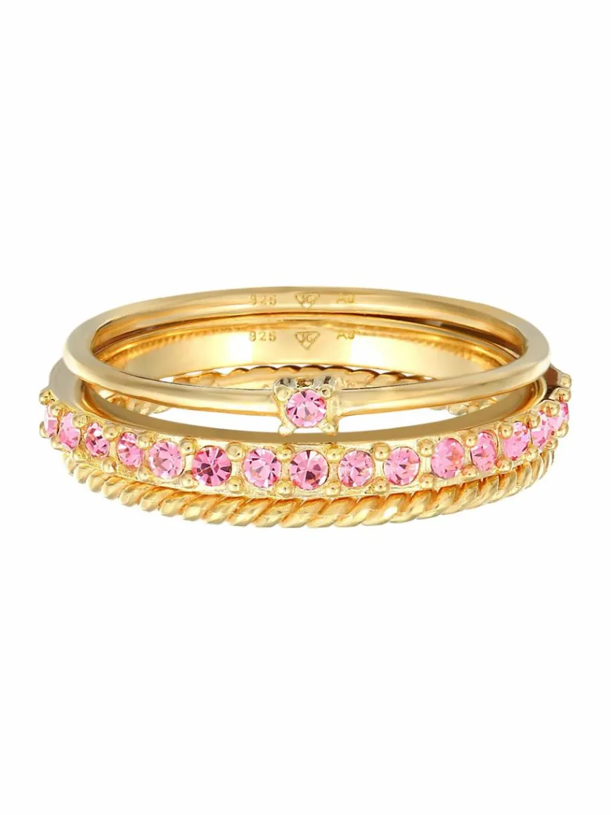 Elli Schmuck*Damen Ring rosa uni