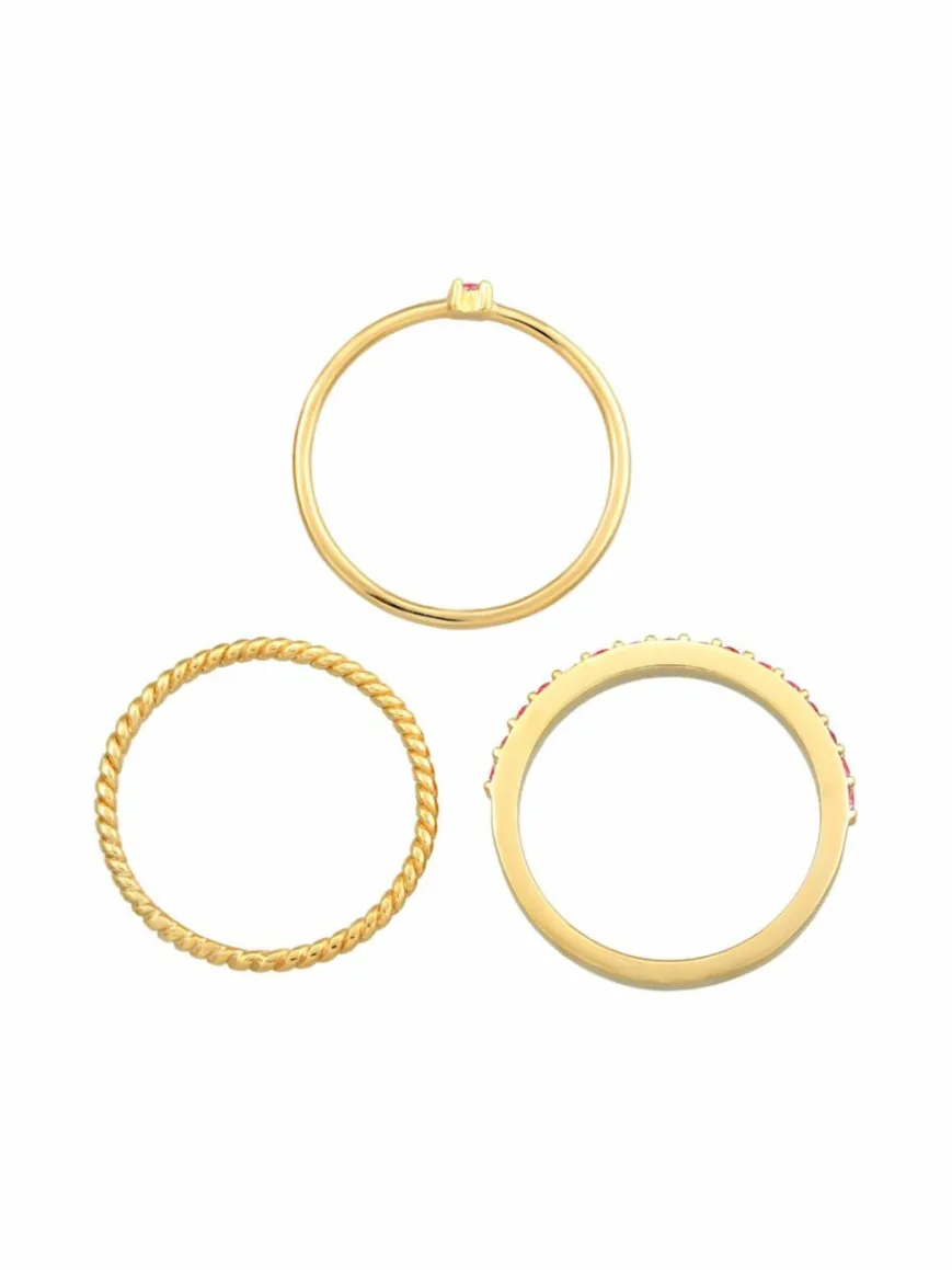 Elli Schmuck*Damen Ring rosa uni