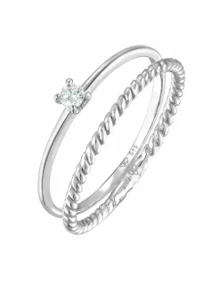 Elli Diamonds Schmuck*Damen Ring silber uni
