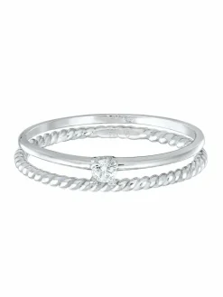 Elli Diamonds Schmuck*Damen Ring silber uni