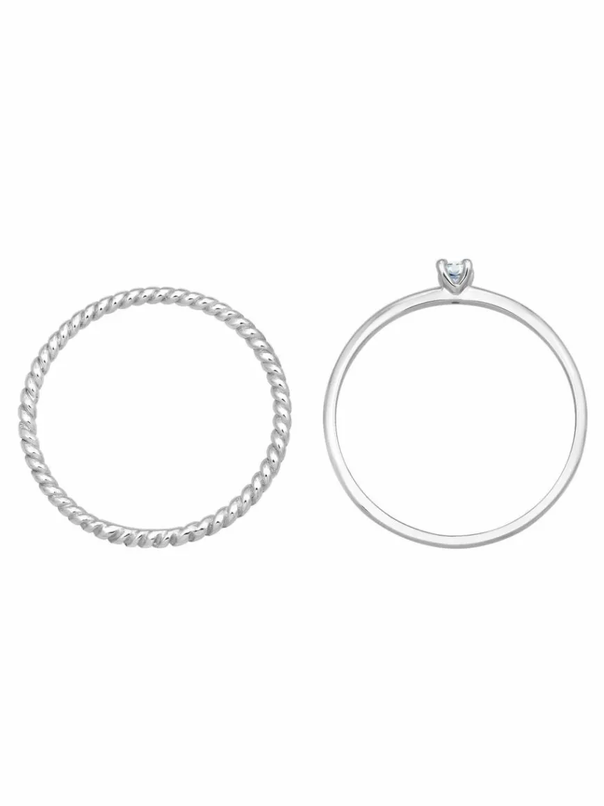 Elli Diamonds Schmuck*Damen Ring silber uni