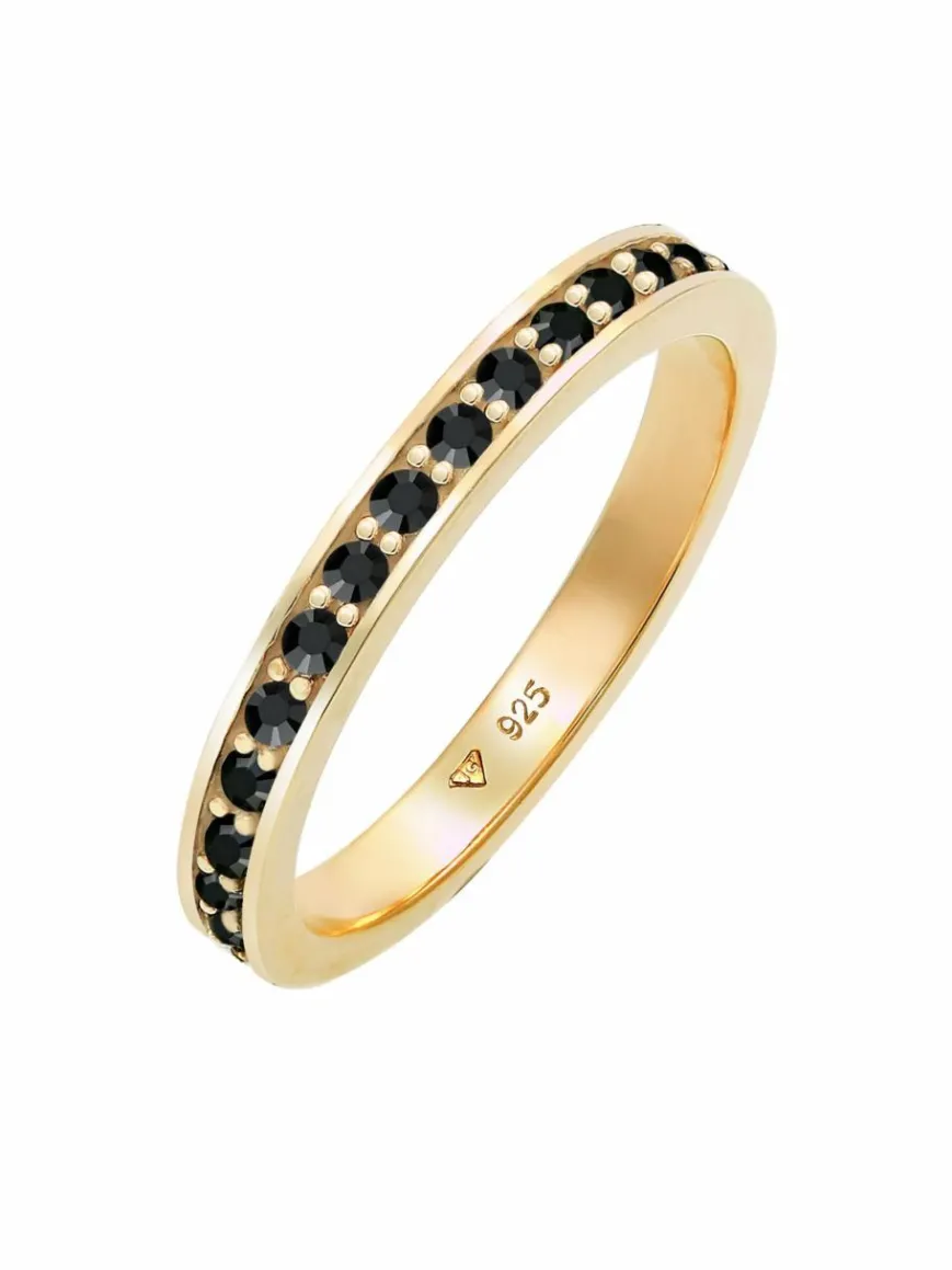 Elli Schmuck*Damen Ring schwarz uni
