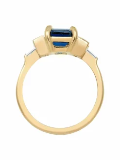 Elli PREMIUM Schmuck*Damen Ring blau uni
