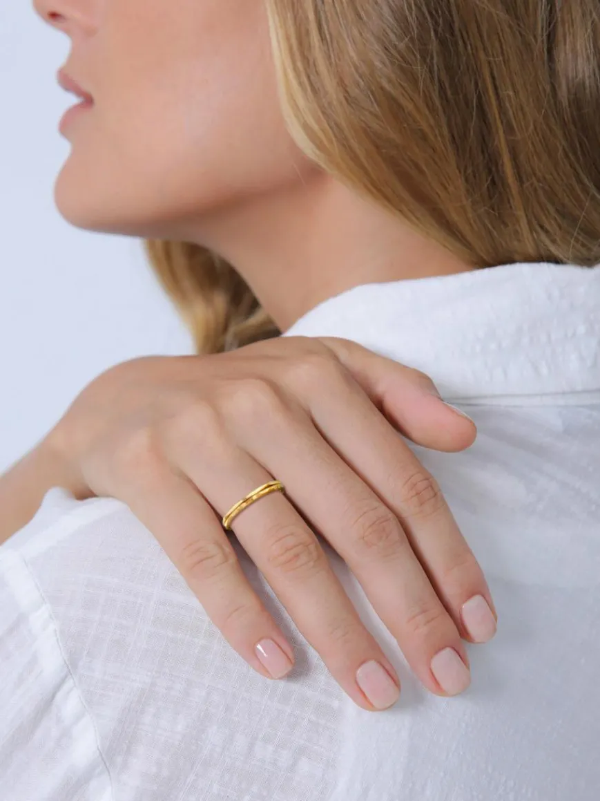 Elli PREMIUM Schmuck*Damen Ring gold uni