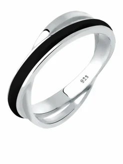 Elli Schmuck*Damen Ring schwarz uni