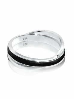 Elli Schmuck*Damen Ring schwarz uni