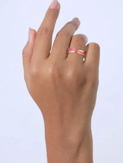 Elli Schmuck*Damen Ring pink uni