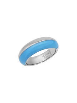s.Oliver Schmuck*Damen Ring blau uni