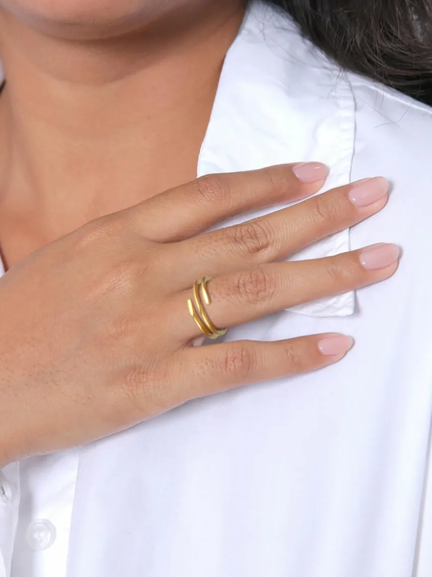 Elli PREMIUM Schmuck*Damen Ring gold uni