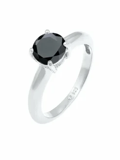 Elli Schmuck*Damen Ring schwarz uni