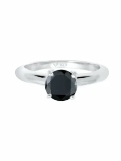 Elli Schmuck*Damen Ring schwarz uni
