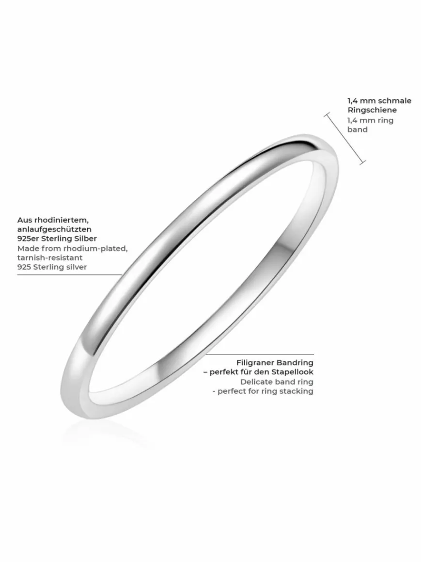 Glanzstücke München Schmuck*Damen Ring silber uni
