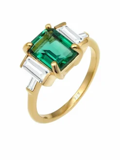 Elli PREMIUM Schmuck*Damen Ring grün uni