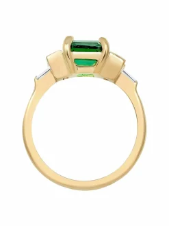 Elli PREMIUM Schmuck*Damen Ring grün uni