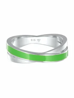 Elli Schmuck*Damen Ring grün uni