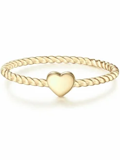 Glanzstücke München Schmuck*Damen Ring - Herz gold uni