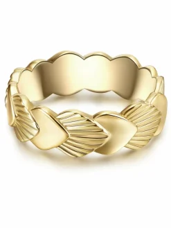 Glanzstücke München Schmuck*Damen Ring - Muschel gold uni
