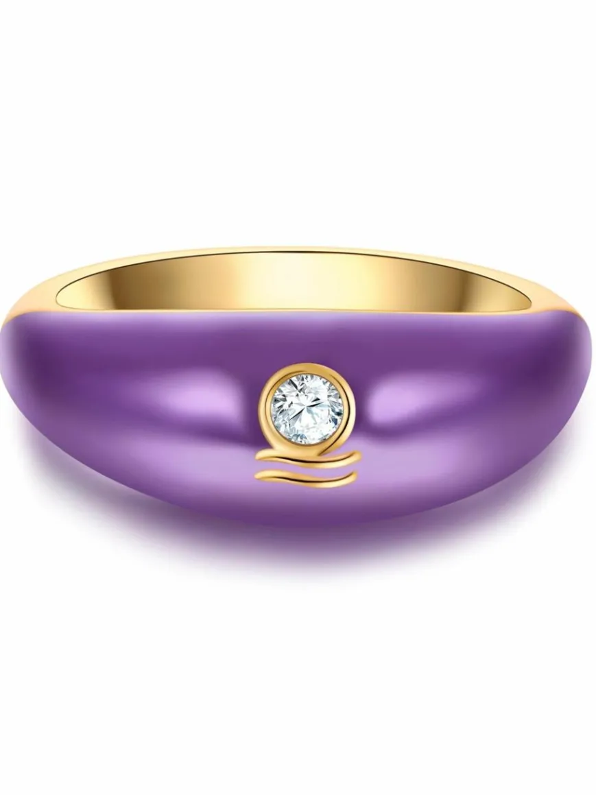 Glanzstücke München Schmuck*Damen Ring - Sternzeichen Waage gold uni