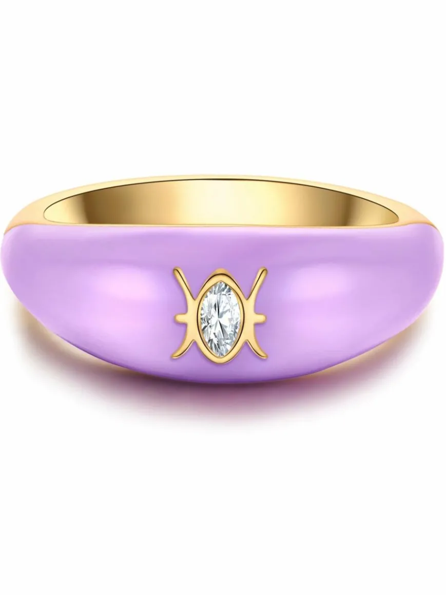 Glanzstücke München Schmuck*Damen Ring - Sternzeichen Fische gold uni