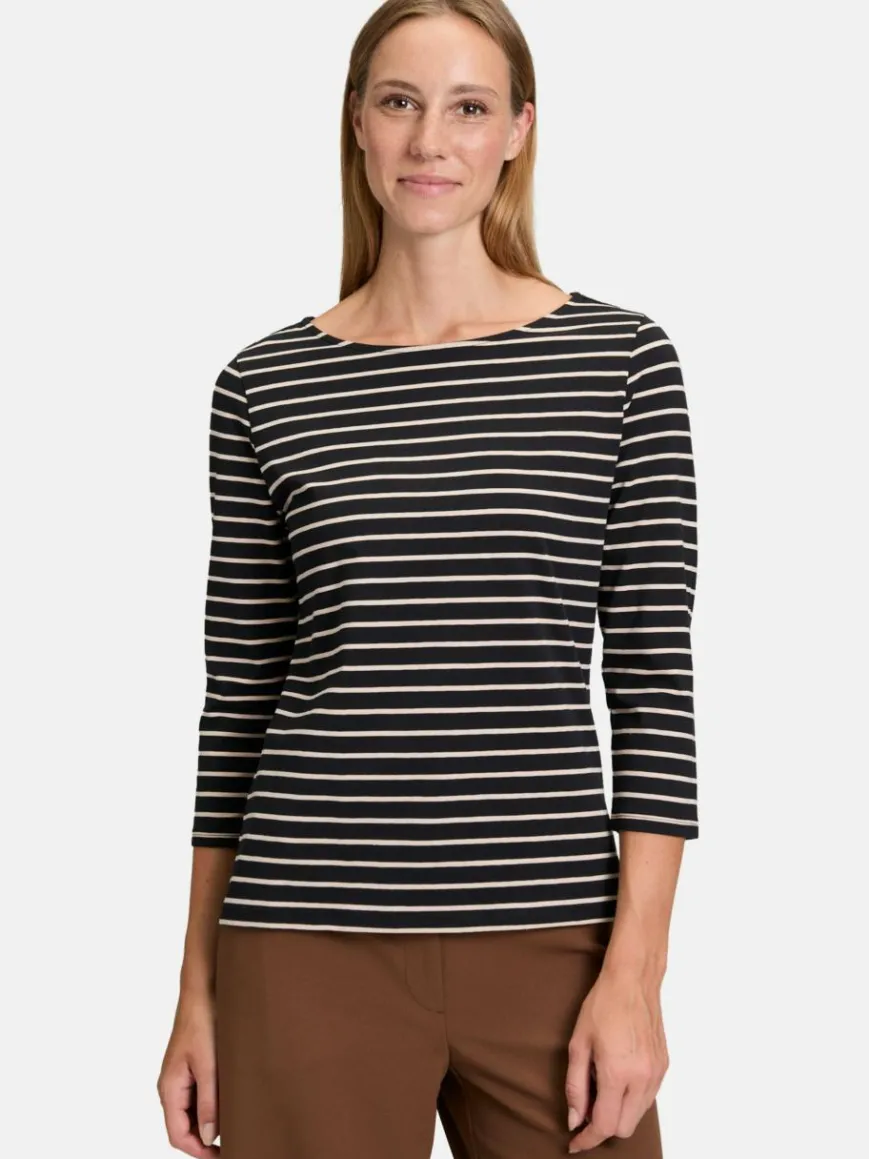Betty Barclay Shirts & Tops*Damen Ringelshirt schwarz mehrfarbig gestreift