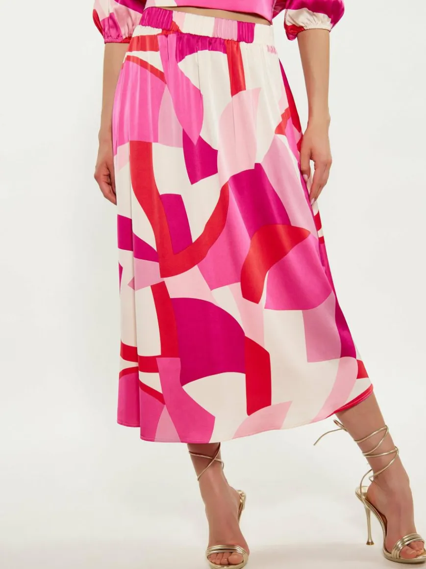 Faina Röcke*Damen Rock pink uni