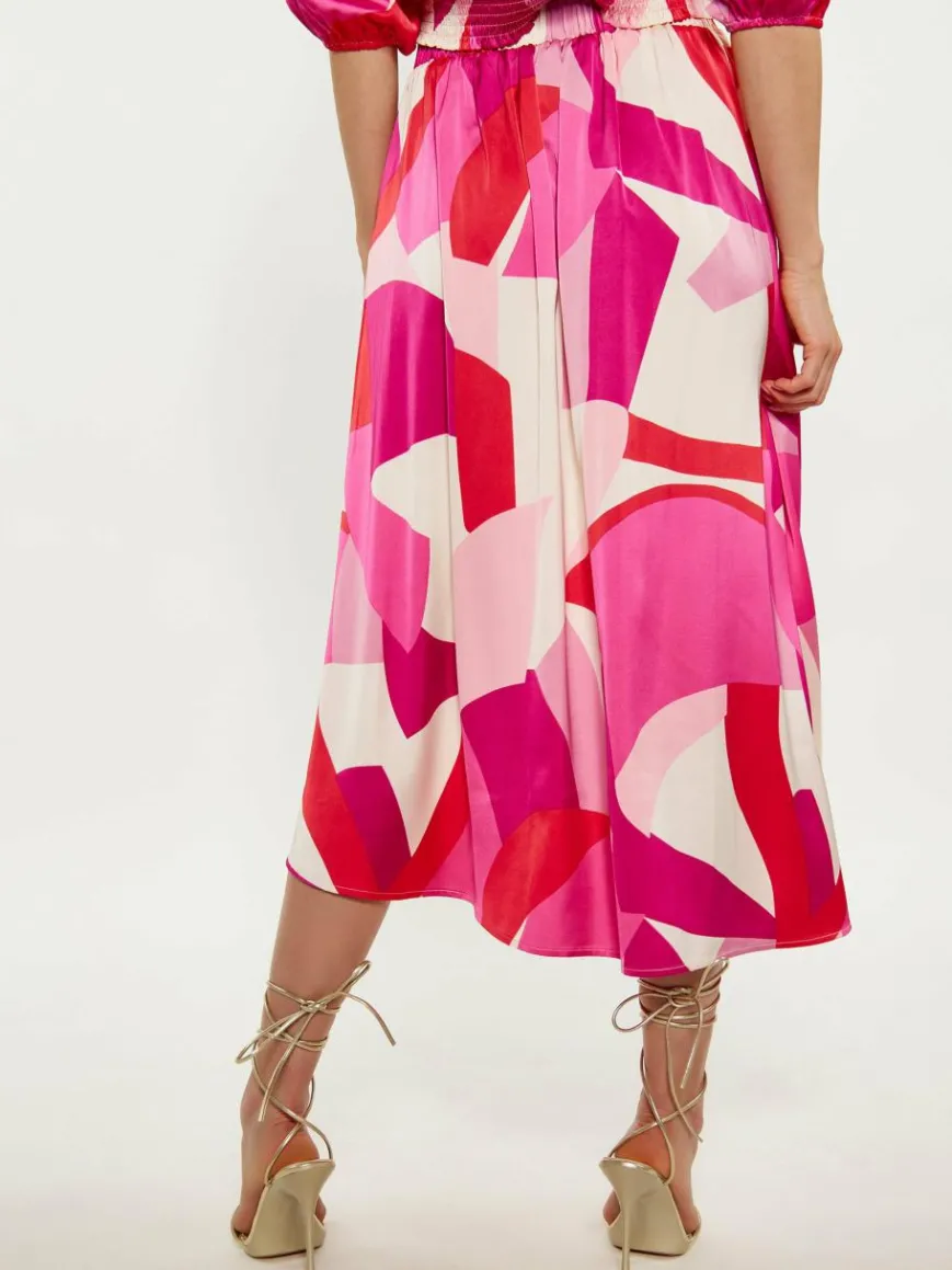 Faina Röcke*Damen Rock pink uni