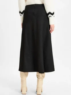 Marie Lund Röcke*Damen Rock schwarz uni