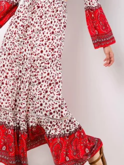 Apricot Röcke*Damen Rock weiß gemustert