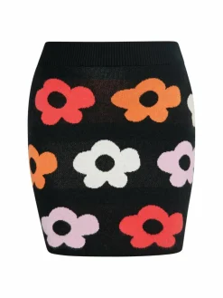 MyMo Röcke*Damen Rock schwarz gemustert