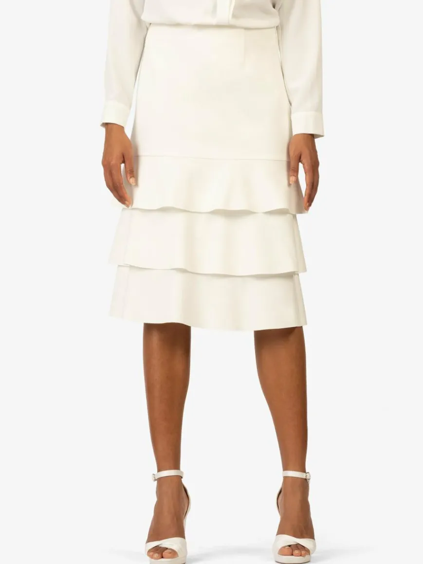 Kraimod Röcke*Damen Rock weiß uni