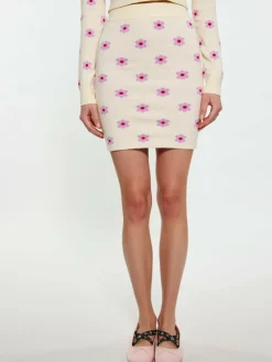 MyMo Röcke*Damen Rock beige gemustert