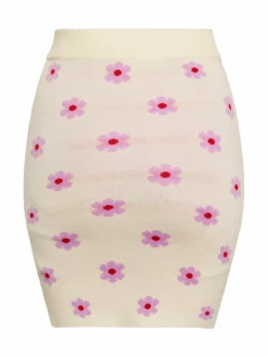 MyMo Röcke*Damen Rock beige gemustert