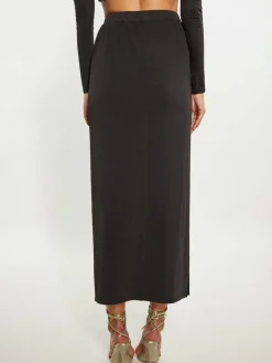 Faina Röcke*Damen Rock schwarz uni