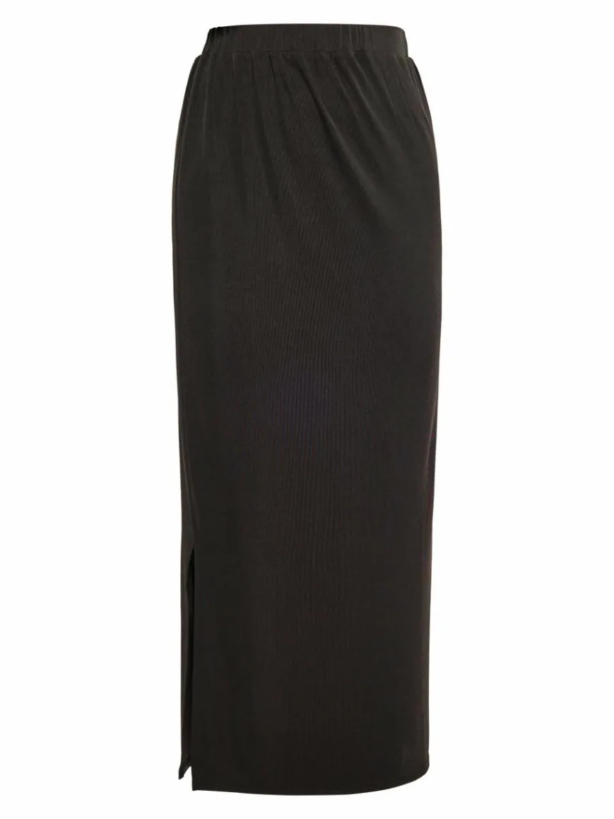 Faina Röcke*Damen Rock schwarz uni