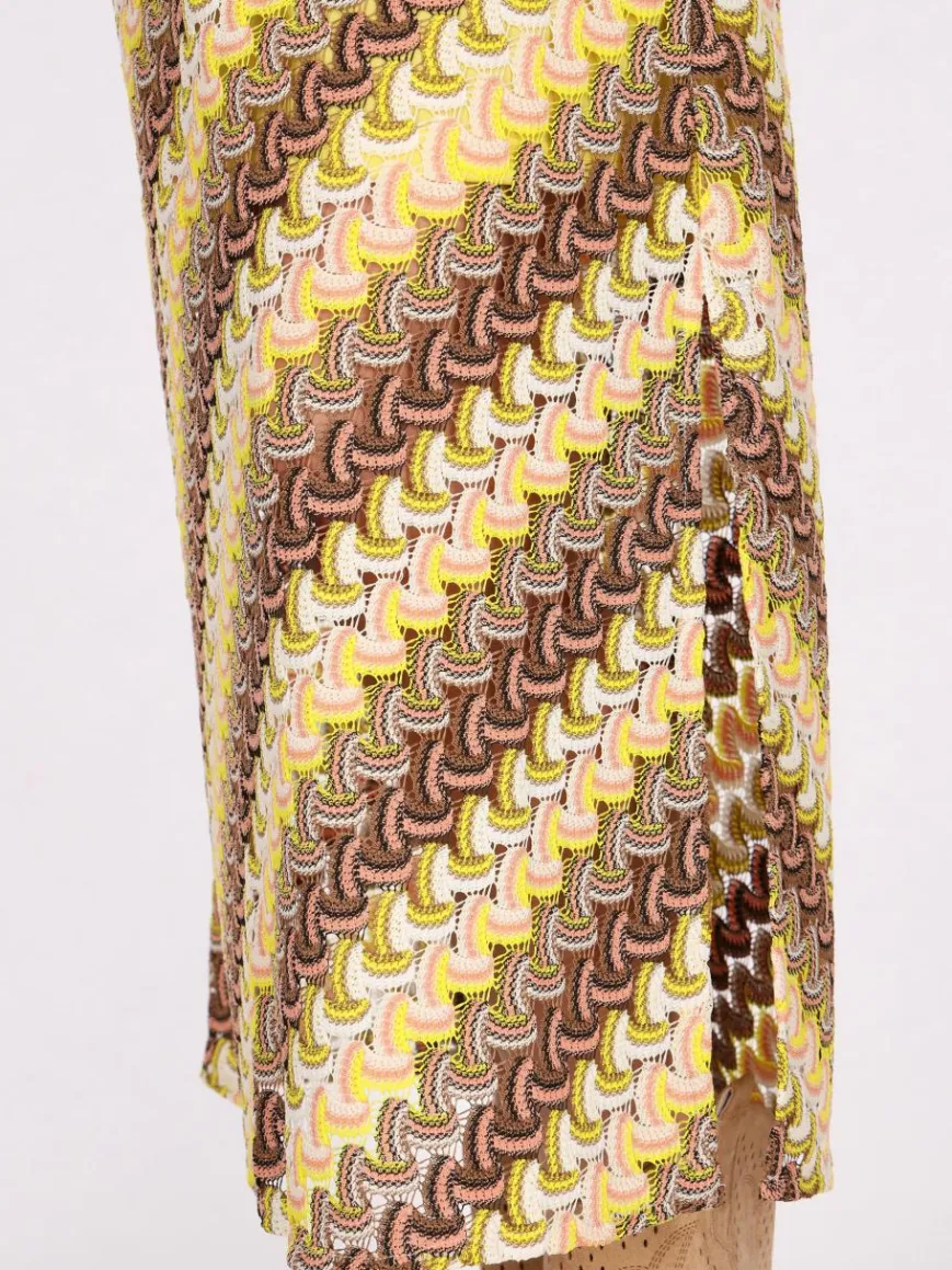 IZIA Röcke*Damen Rock gelb gestreift