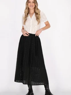 Dreimaster Röcke*Damen Rock schwarz uni