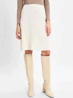 Marie Lund Röcke*Damen Rock ecru strukturiert
