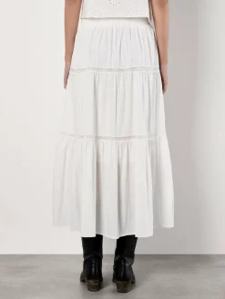 Apricot Röcke*Damen Rock weiß uni