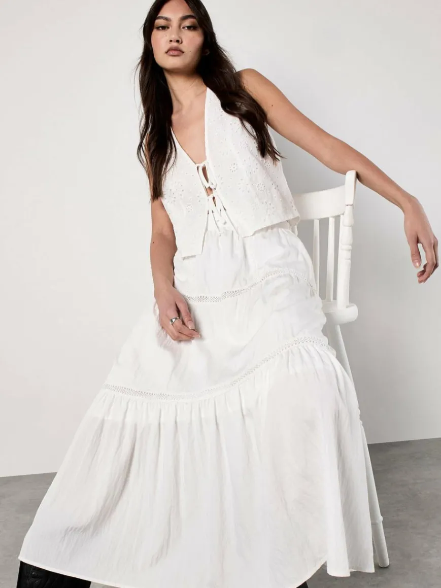 Apricot Röcke*Damen Rock weiß uni