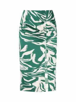 Faina Röcke*Damen Rock grün gemustert