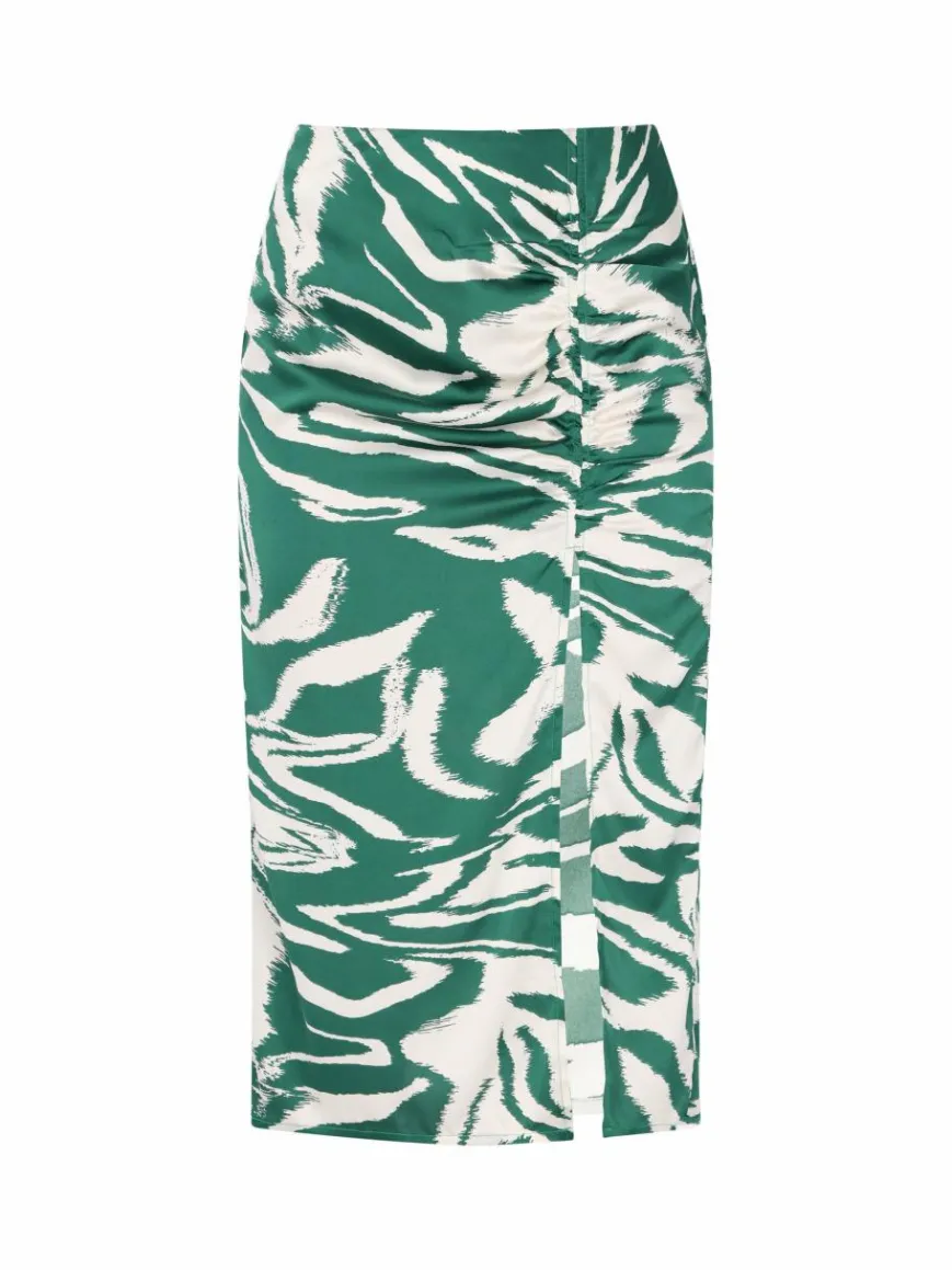 Faina Röcke*Damen Rock grün gemustert
