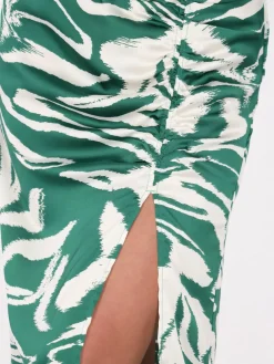 Faina Röcke*Damen Rock grün gemustert