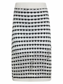 IZIA Röcke*Damen Rock weiß gestreift