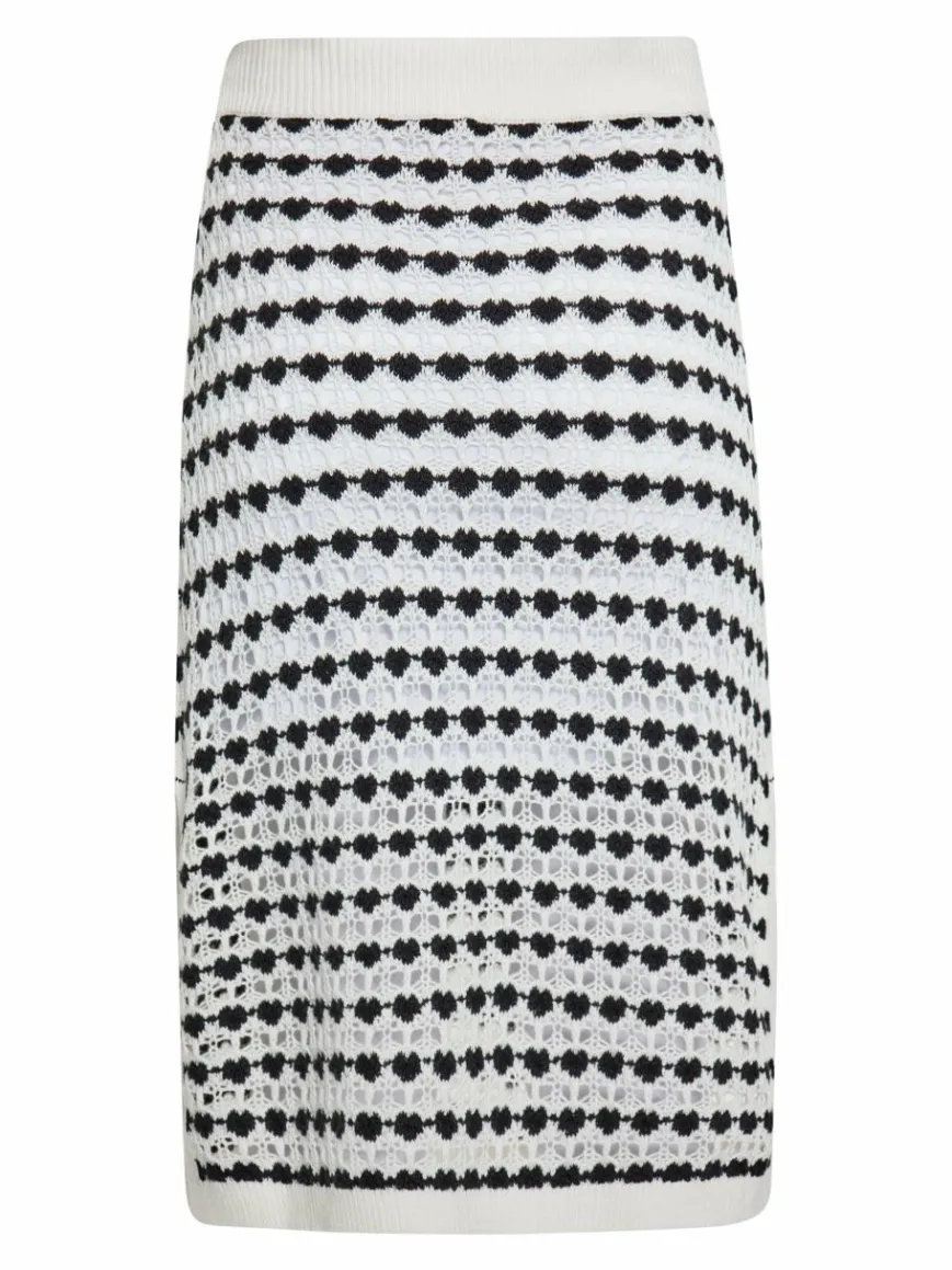 IZIA Röcke*Damen Rock weiß gestreift