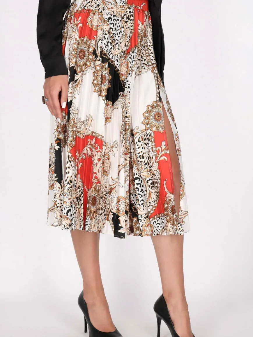 Faina Röcke*Damen Rock rot uni